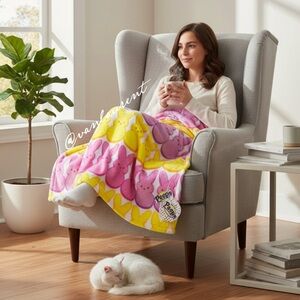 Peeps Plush Easter Throw Blanket 50 x 60